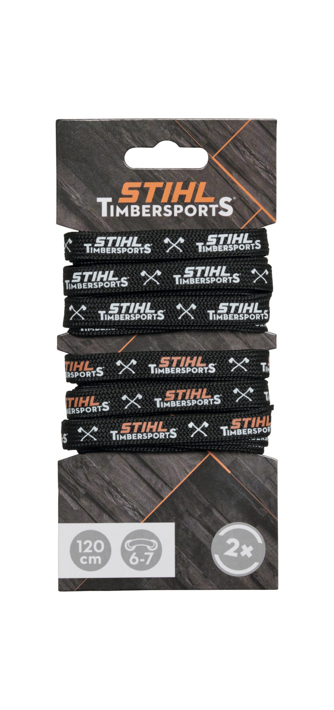 Cipőfűző 2 db-os készlet TIMBERSPORTS fekete