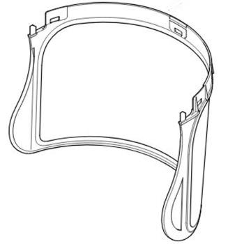 Arcvédő, polikarbonát function G500 és X-Climb fejvédőre 2.Kép